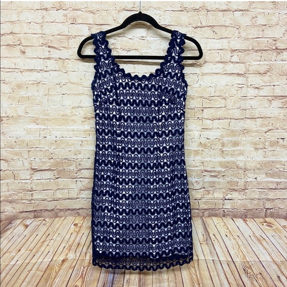 Lilly Pulitzer Dresses Lilly Pulitzer Lonnie True Navy Ric Rac Lace